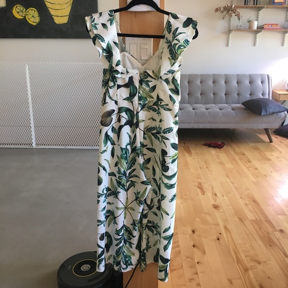 White Floral Jumpsuit size small - Picture 2 of 6